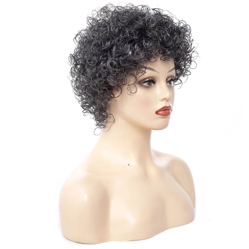 Afro small curly wig headgear