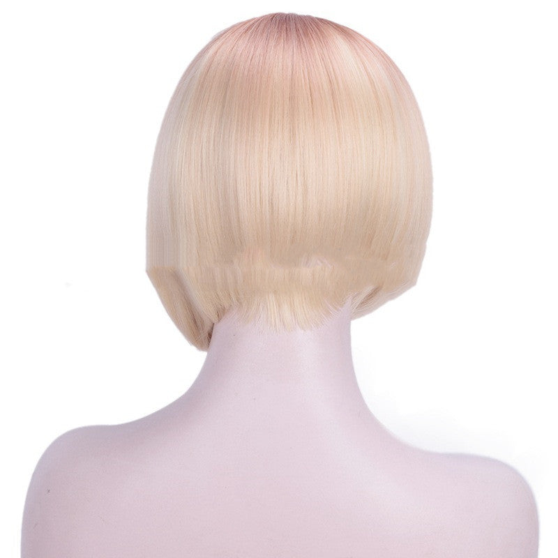 European and American front lace chemical fiber wig hood