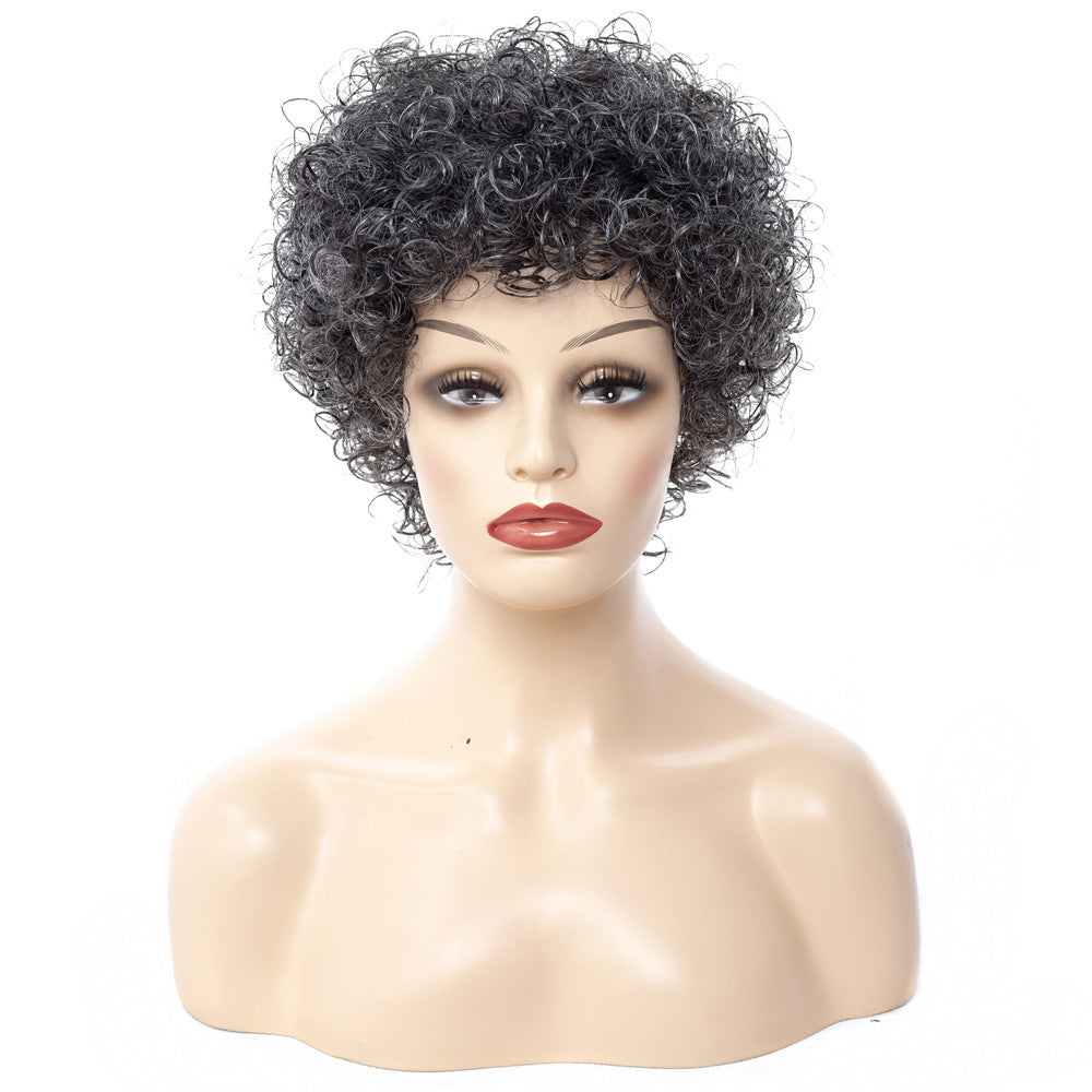 Afro small curly wig headgear