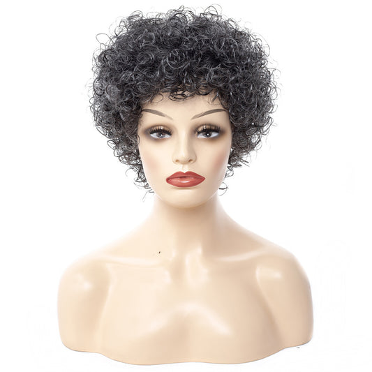 Afro small curly wig headgear