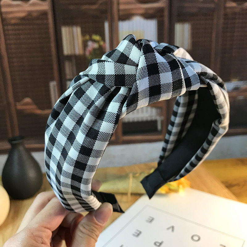 Vintage middle knotted headband Korean style