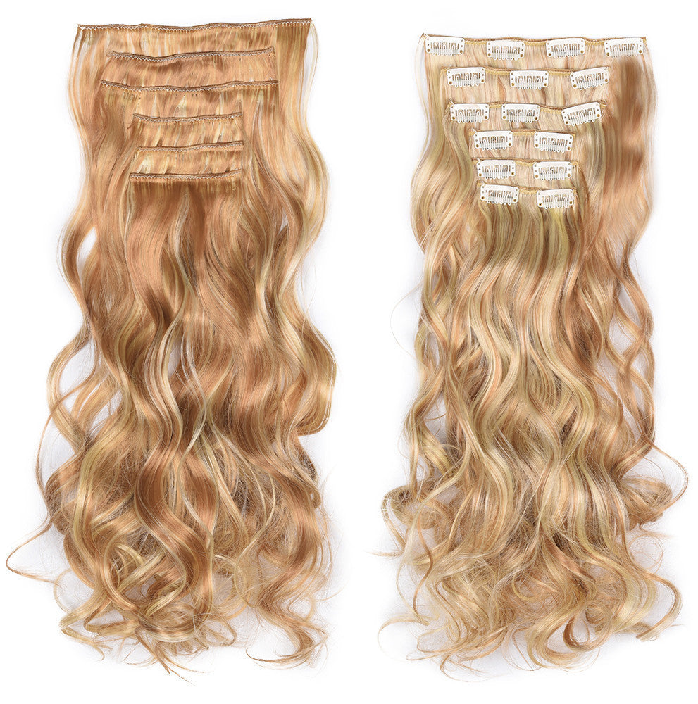 Hairpiece Clip 6-piece Set Wig Set Long Curly Hair