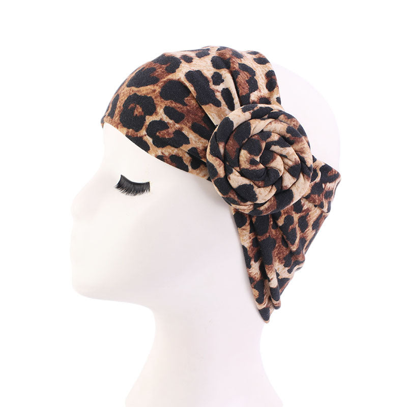 New Ethnic Style Wide Hair Band Headgear Vortex Flower Knotted Headband