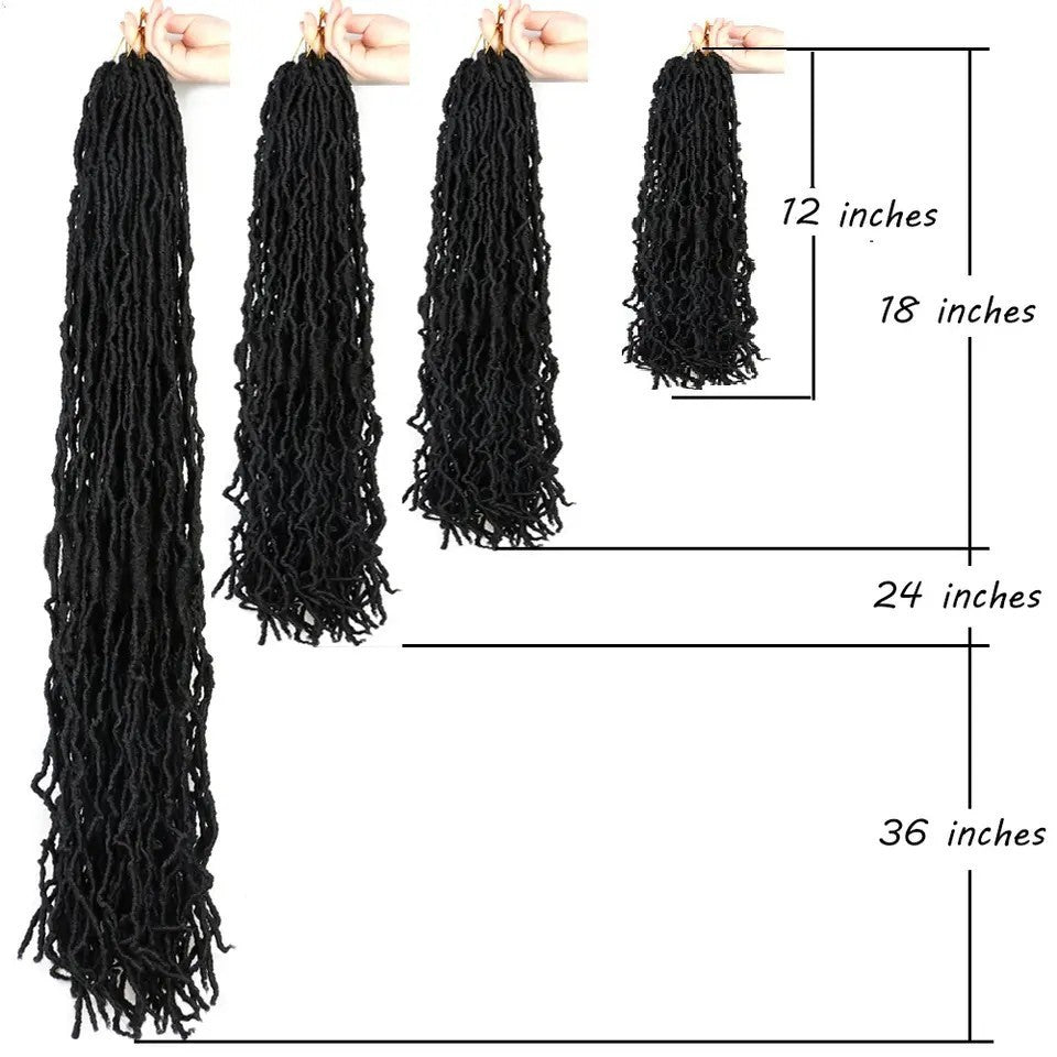 Earthworm Crochet Chemical Fiber Wig NuLocs Braiding Hair Dreadlocks