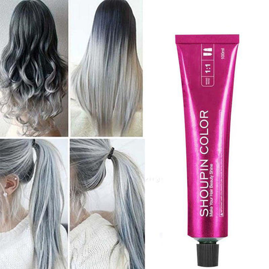 Ammonia Free Hair Dye Single Color Cream Covering White Hair