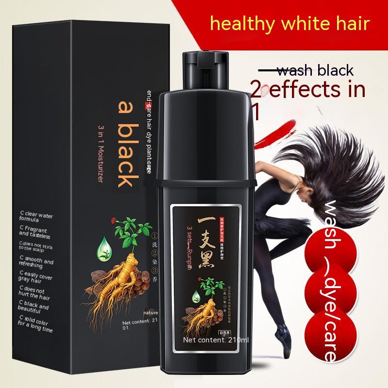 White Wash Black Hair Color Cream Natural Plant Hair Color Tint